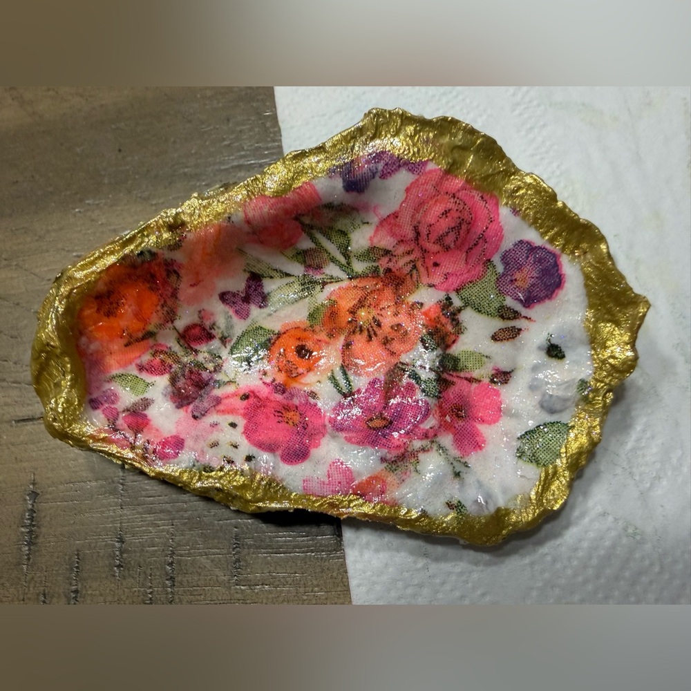 Oyster shell Decorative Trinket Dish or ornament